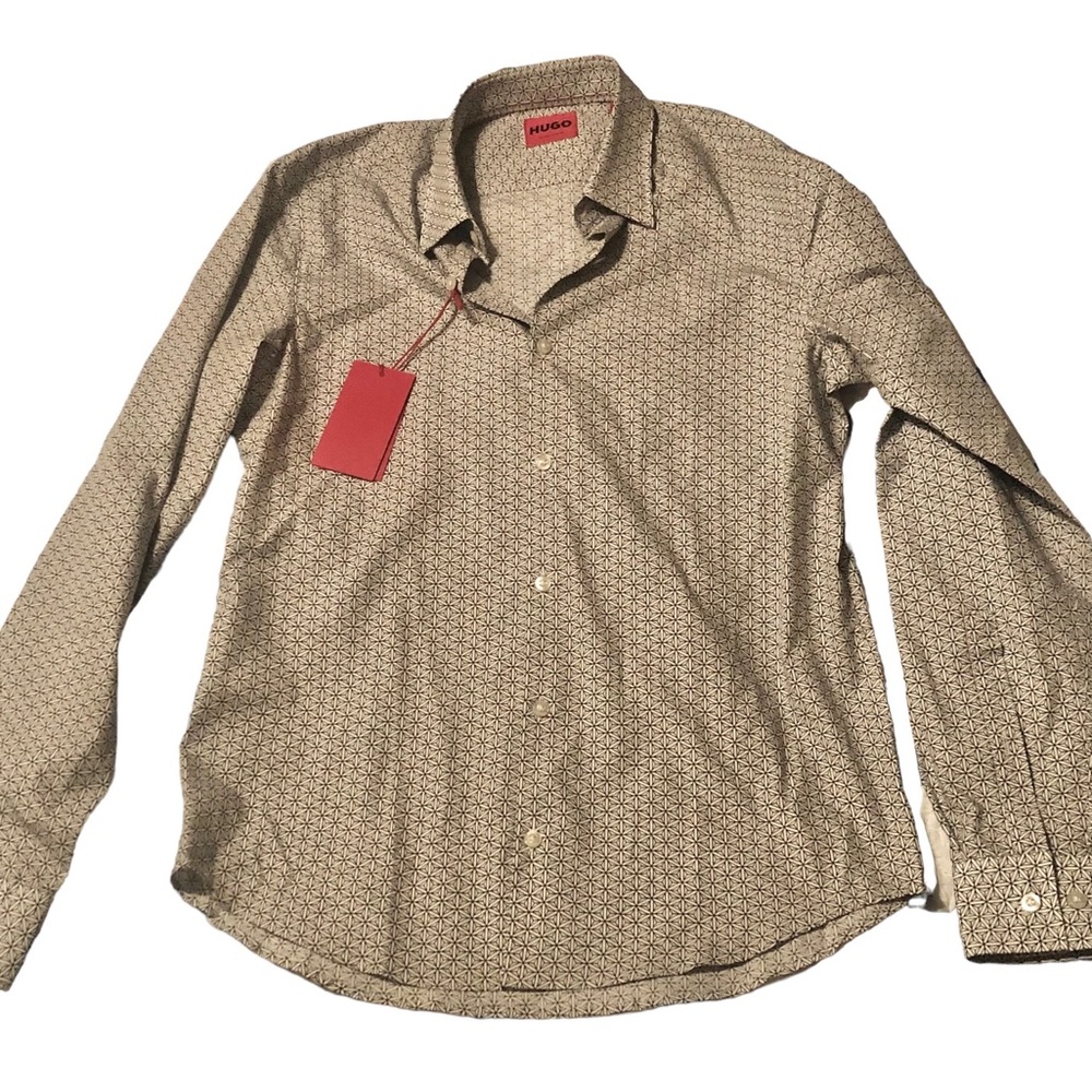 Hugo Boss Casual Slim Fit Dress Shirt {Small}